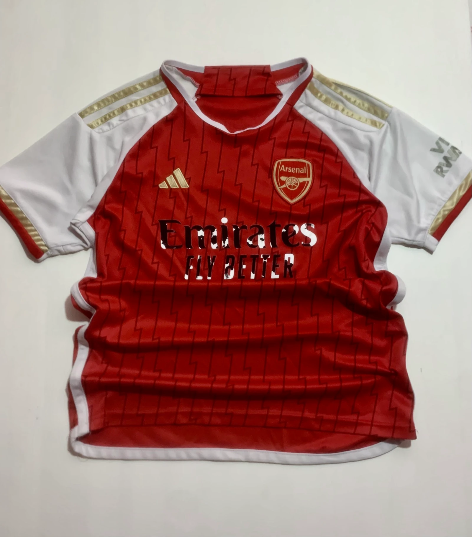 Camiseta Adidas Arsenal Roja Vintage Talla M-Niño